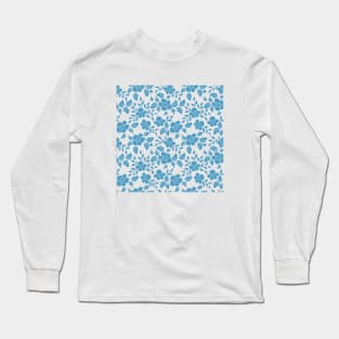 Blue Spring Flower Long Sleeve T-Shirt